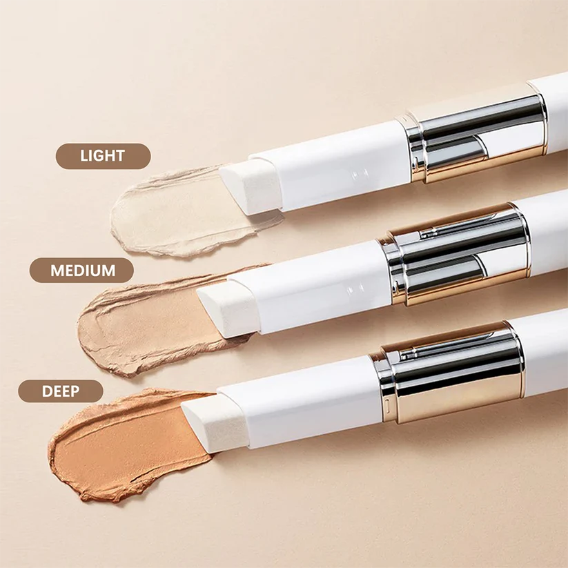 Cover Cream Stick with Brush – Color-Adapting Korean Foundation