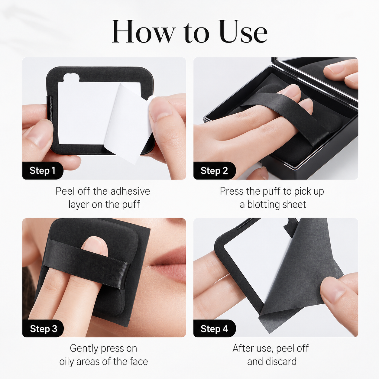 2-in-1 Oil Blotting Compact – Instant Shine Control