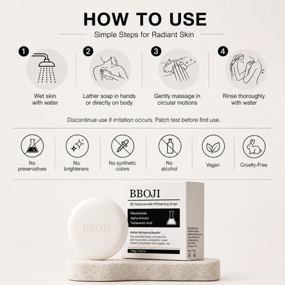 Niacinamide Skin Brightening Soap melasma dark spots freckle