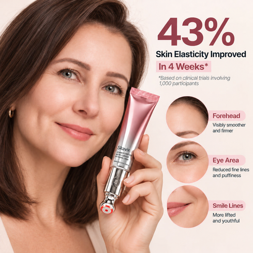 3-in-1 Eye Rejuvenation System – Red Light, Microcurrent & Exosome Eye Cream